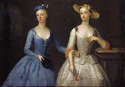 Enoch Seeman Lady Sophia and Lady Charlotte Fermor Sweden oil painting artist